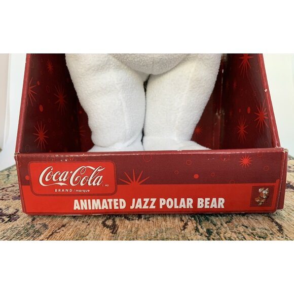 Coca-Cola Musical Polar Bear Jazz Band Sax Player Christmas Decor Music Works - Picture 12 of 14